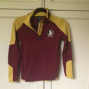 Youth Colosseum Garnet Florida State Seminoles Bart Quarter-Zip Jacket
